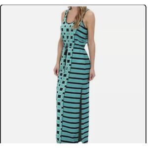 MICHAEL KORS Women's Soho Square Maxi Dress, Island Blue, medium